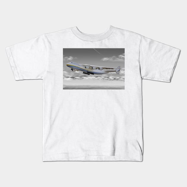 Antonov An-225 Mriya Kids T-Shirt by sibosssr
